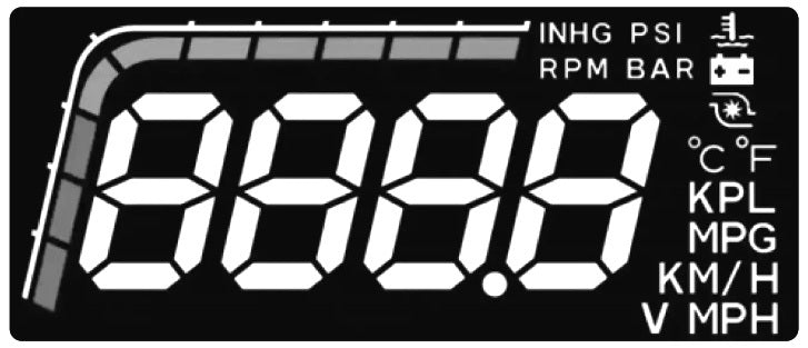 Prosport HUD Heads Up Display OBDII Gauge Kit