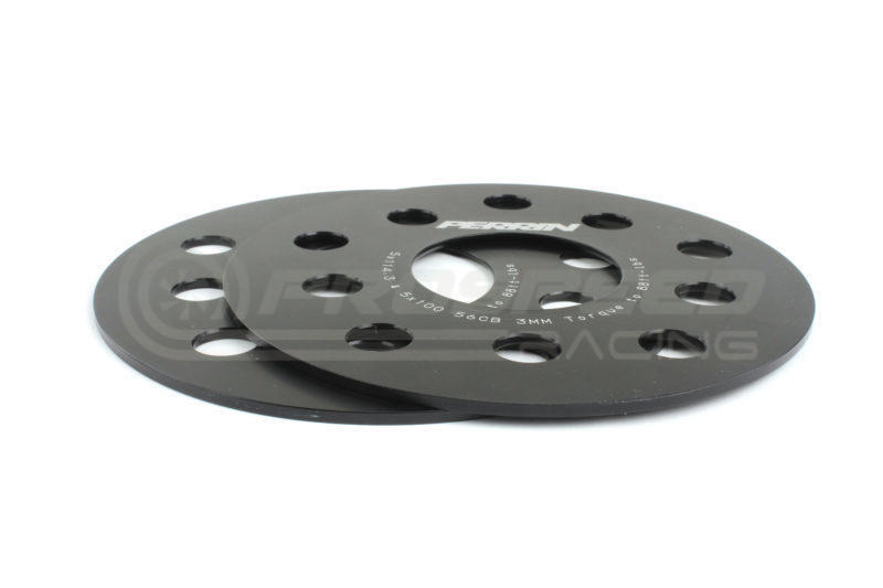 Perrin 3mm Wheel Spacers Slip On Style Black