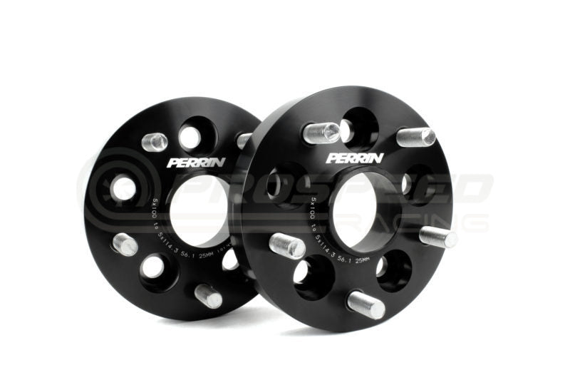 Perrin Wheel Adaptors 5x100 to 5x114.3 25mm Subaru WRX 94-14/BRZ/Toyota 86 PSP-WHL-226BK | Pro Speed