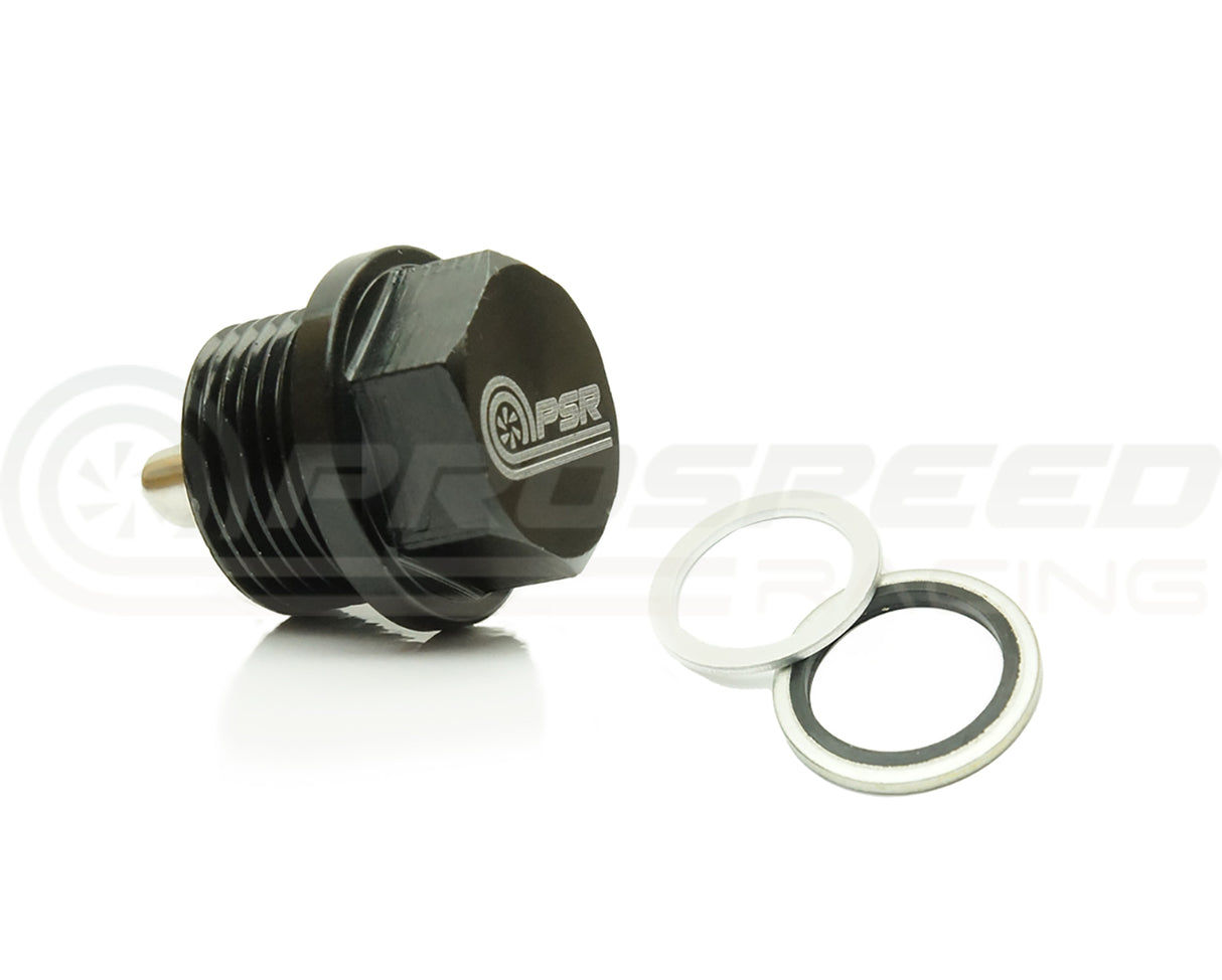 PSR Magnetic Oil Drain Plug M16x1.5 Black - Subaru WRX/FXT/BRZ/Toyota 86 (FA) PSR-MODP-M1615BK | PSR
