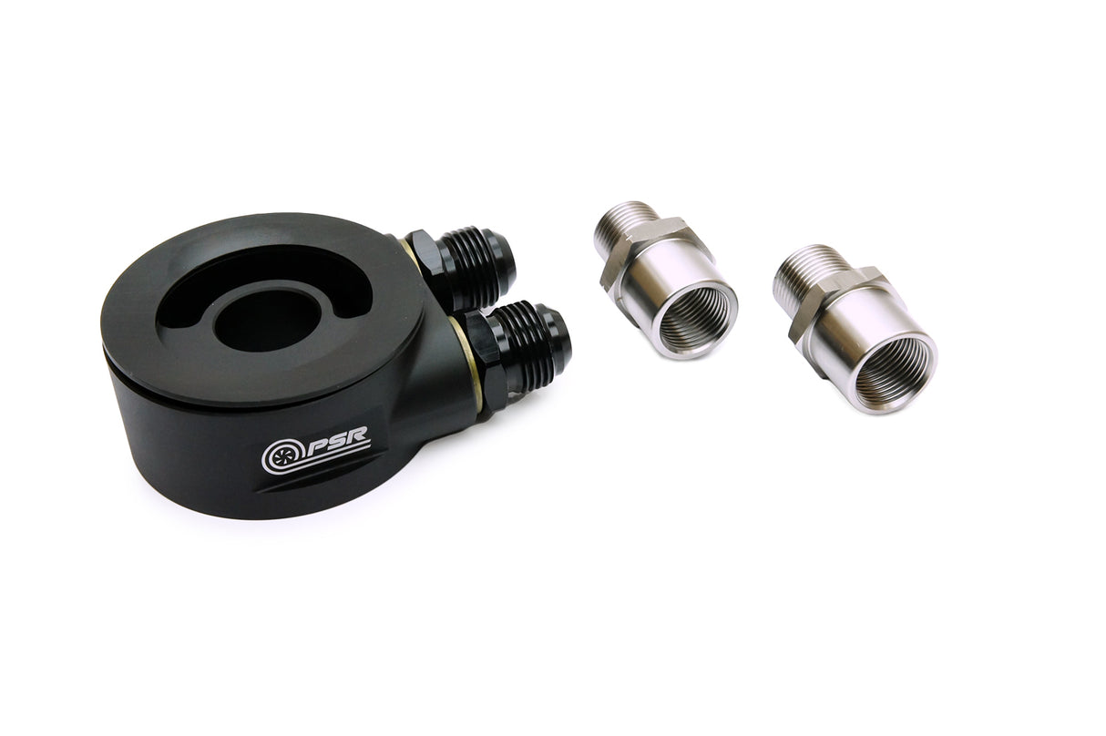 PSR Non-Thermostatic Oil Cooler Sandwich Plate w/10AN Fittings PSR-OSP-003 | Pro Speed Racing