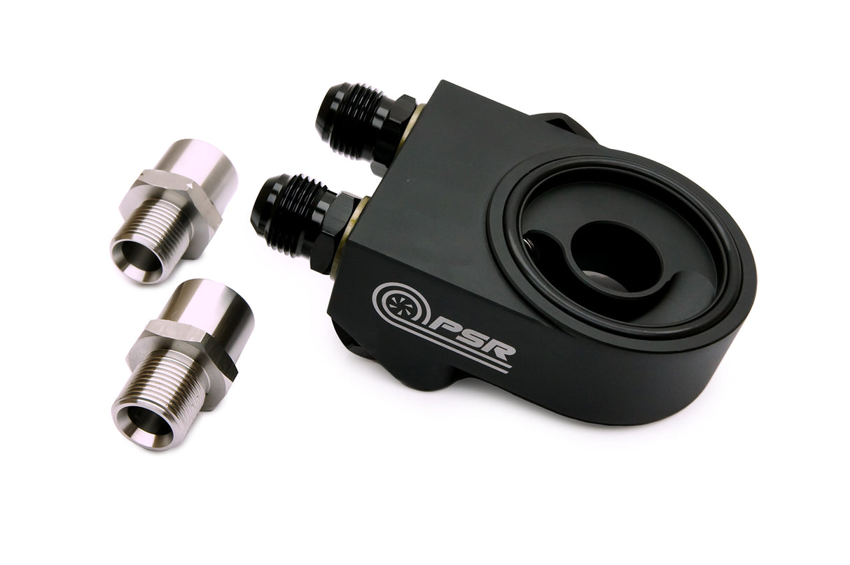 PSR Thermostatic 4-Port Oil Cooler Sandwich Plate w/10AN Fittings PSR-OSP-005 | Pro Speed Racing