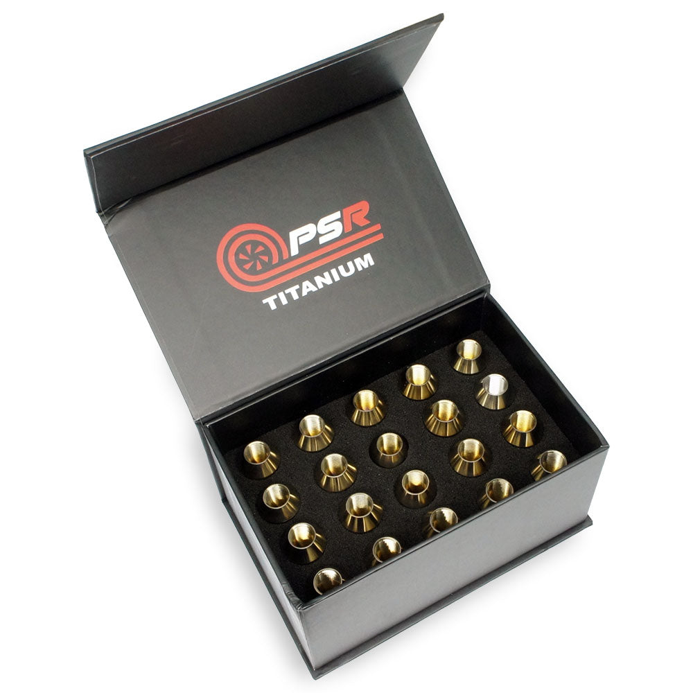 PSR G5 Titanium Wheel/Racing Nuts M12 x 1.5