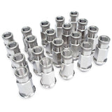 PSR G5 Titanium Wheel/Racing Nuts Raw Finish M12 x 1.25