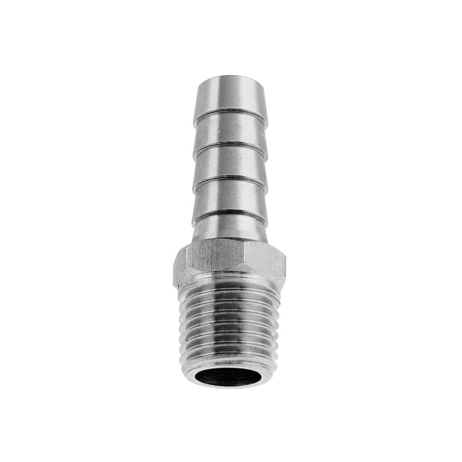 PSR 304 Stainless Steel Adaptor Fitting - 1/4" BSPT to 3/8" Hose