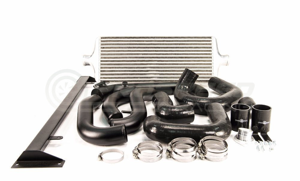 Process West Front Mount Intercooler Kit w/Black Core, Black Piping - Subaru STI 08-14 PWFMIC03B