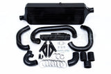 Process West Front Mount Intercooler Kit w/Silver Core, Black Piping - Subaru WRX VA 15-21 PWFMIC07