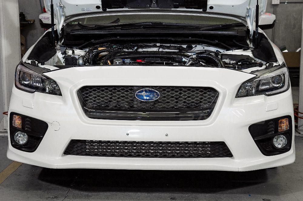 Process West Front Mount Intercooler Kit w/Black Core, Black Piping