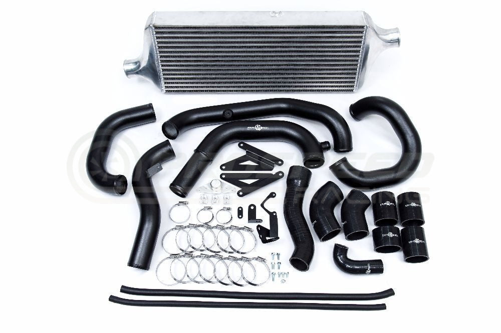 Process West Front Mount Intercooler Kit w/Black Core, Black Piping - Subaru WRX VA 15-21 PWFMIC07B
