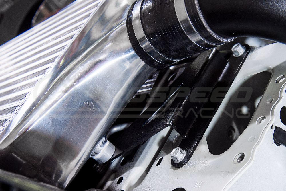 Process West Front Mount Intercooler Kit w/Silver Core, Black Piping