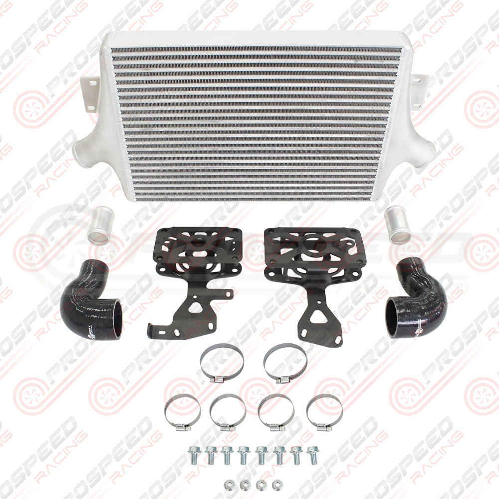Process West Front Mount Intercooler Kit w/Black Core, Black Piping - Subaru STI VAB 15-21 PWFMIC08B