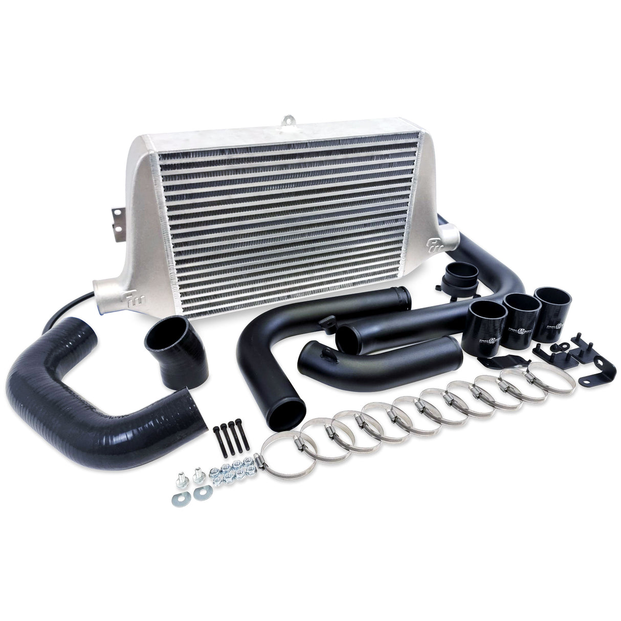 Process West Stage 2 100mm Front Mount Intercooler Kit w/Raw Finish Core