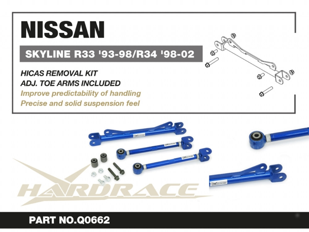 Hardrace HICAS Removal Toe Arm Kit