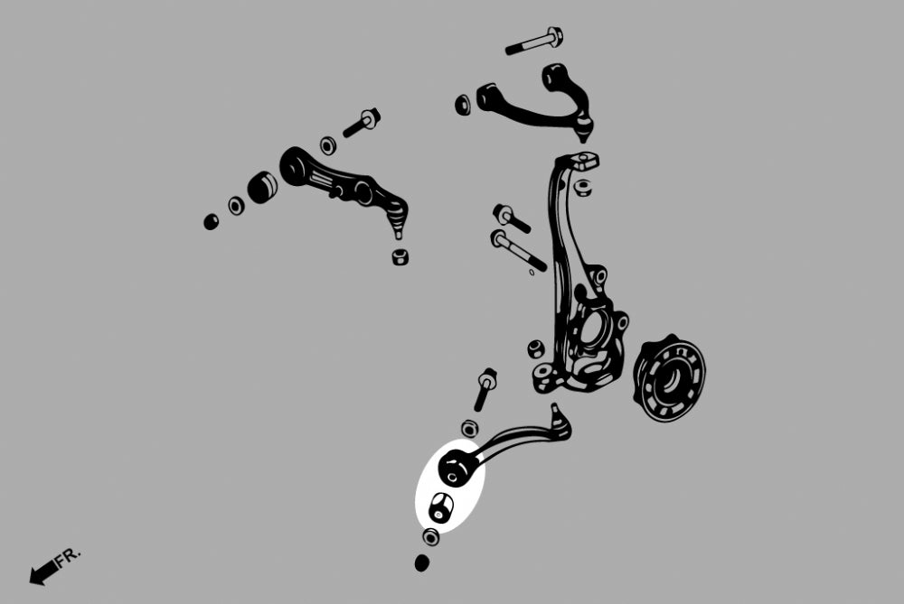 Hardrace Front Lower Arm - Front Bushing