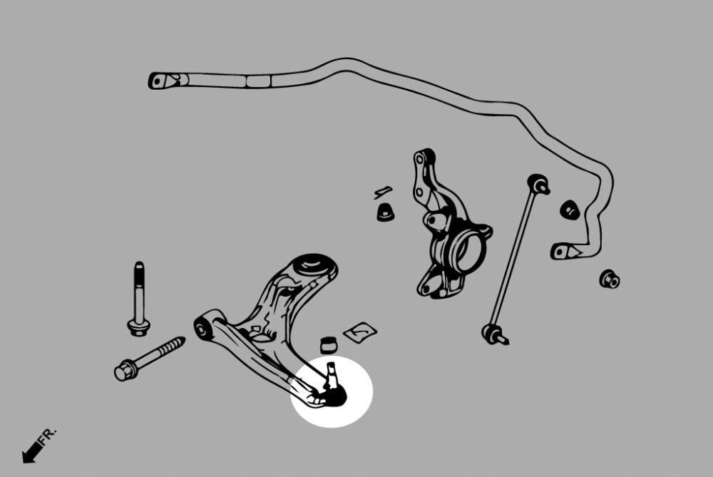 Hardrace Front Lower Ball Joint