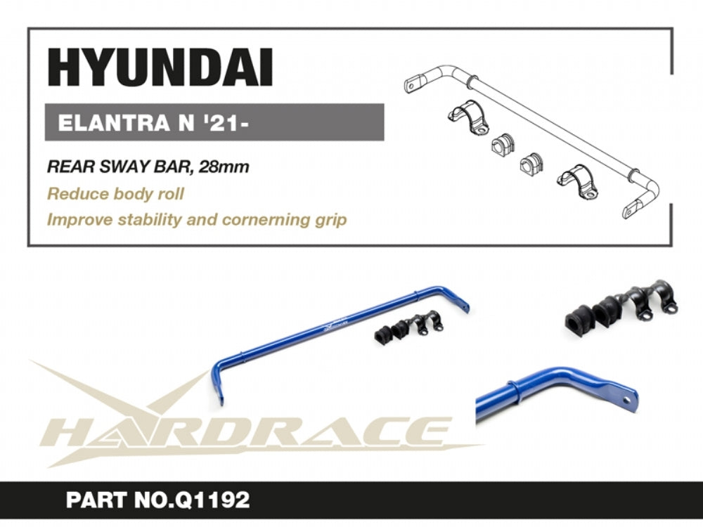 Hardrace Rear 28mm Sway Bar