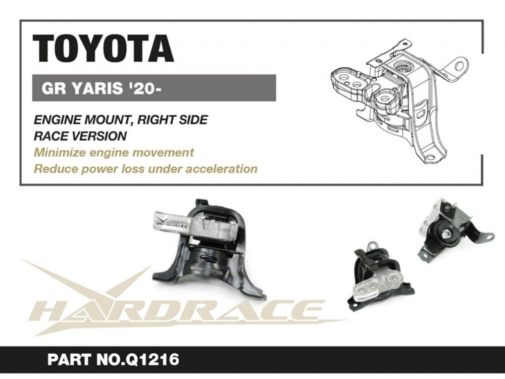 Hardrace Right Side Engine Mount - Race Version