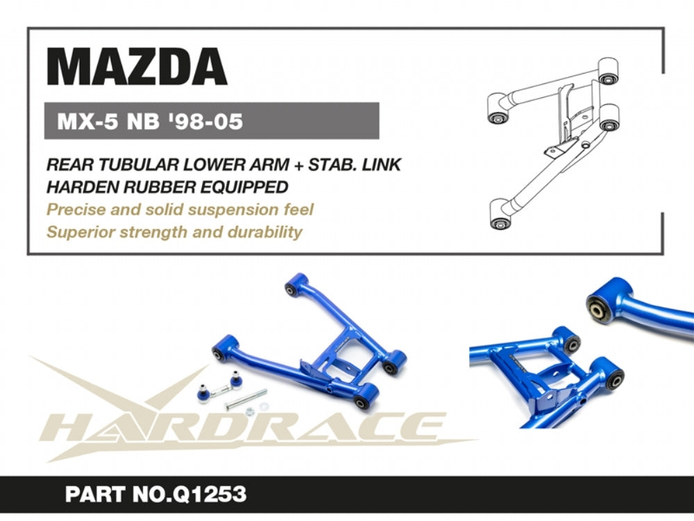 Hardrace Rear Tubular Lower Arm w/Sway Bar End Link