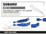 Hardrace Rear Lower Control Arm/Camber Kit w/Rubber Bush - For 20-40mm Drop