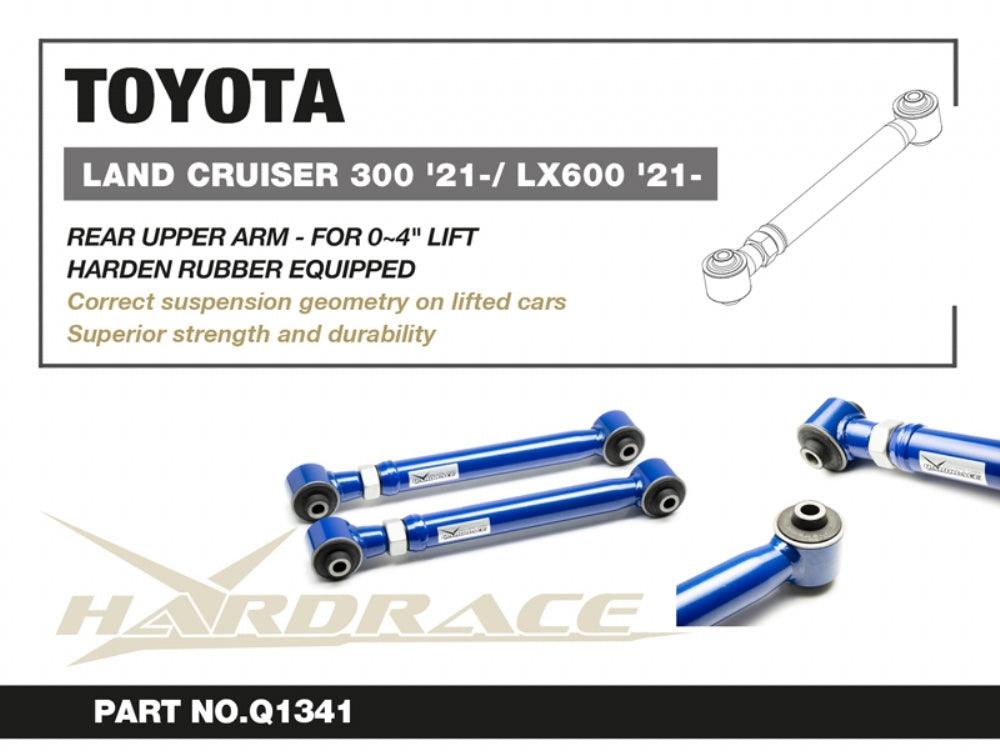 Hardrace Rear Upper Control Arm - Suit 0-4" Lift
