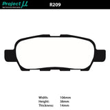 Project Mu HC-EP Rear Brake Pads