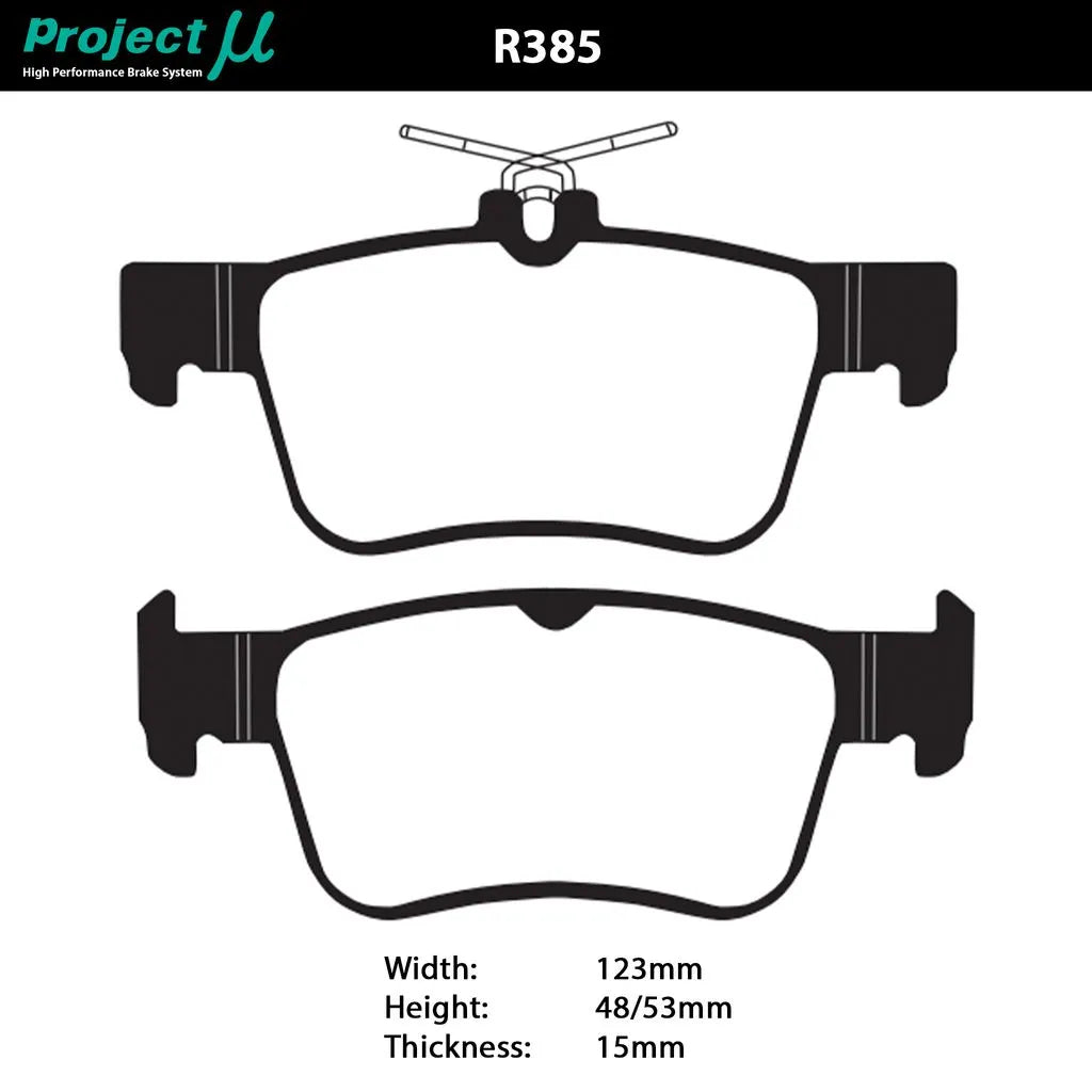 Project Mu RC09 Club Racer Rear Brake Pads