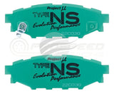 Project Mu NS EP Rear Brake Pads - Subaru WRX 08-14/Impreza/Forester/Liberty/Toyota 86 GT