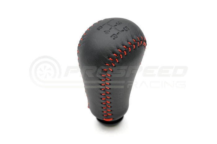 STI Genuine OEM Red Leather Stitched Shift Knob - Subaru WRX/STI/FXT/LGT (5MT) RCM3314 | Pro Speed R