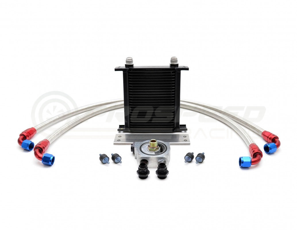 Roger Clark Motorsport Oil Cooler Kit Thermostatic Black Core