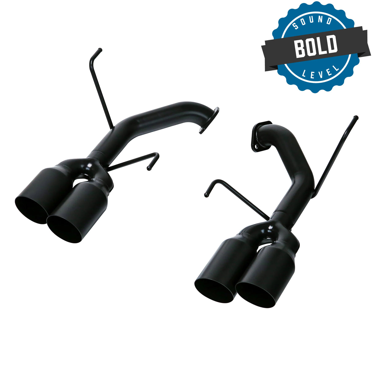 Remark Axle Back Exhaust System Stealth Edition - 4" Tips