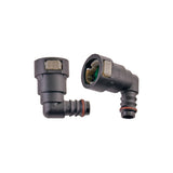 IAG IAG 5/8" SAE Quick Connect Female to 1/2" Hose Barb Right Angled