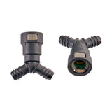IAG IAG 5/8" SAE Quick Connect Female to 2 x 1/2" Hose Barb Y Fitting