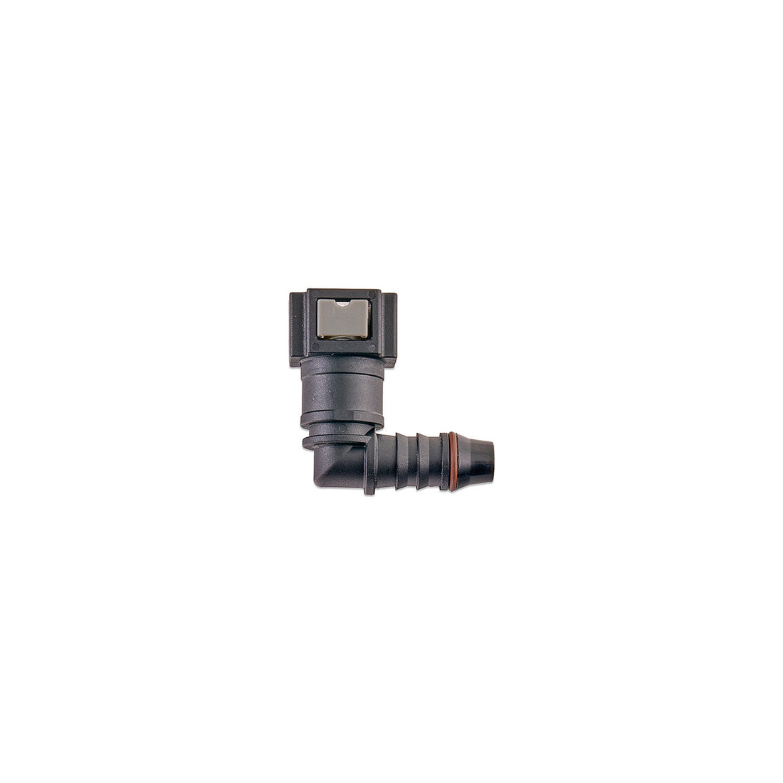 IAG IAG 5/16" SAE Quick Connect Female to 8mm Hose Barb Right Angled