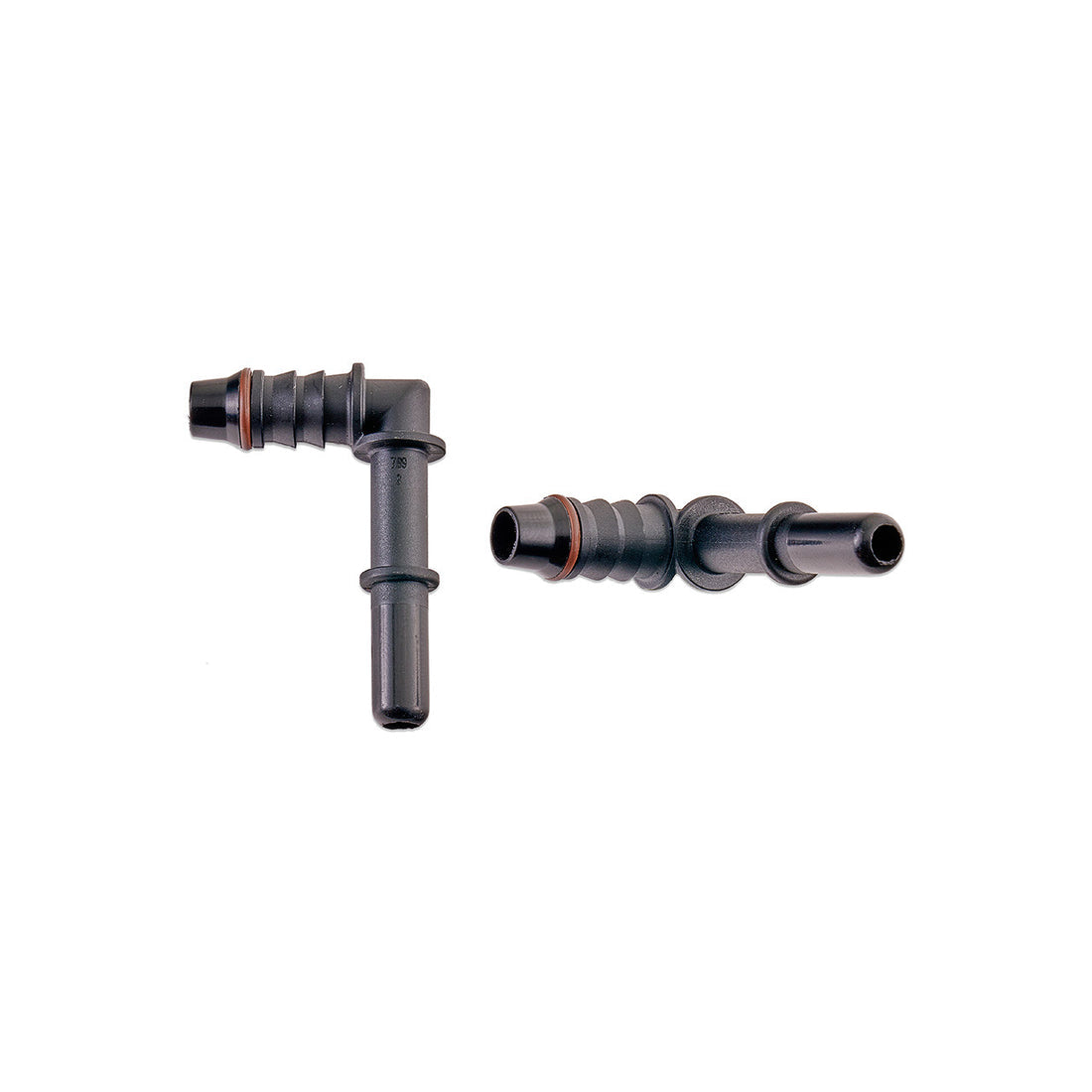 IAG IAG 5/16" SAE Quick Connect Male to 8mm Hose Barb Right Angled