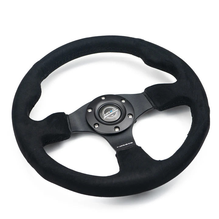 NRG Racing Steering Wheel 320mm Black Alcantara/Black Stitching