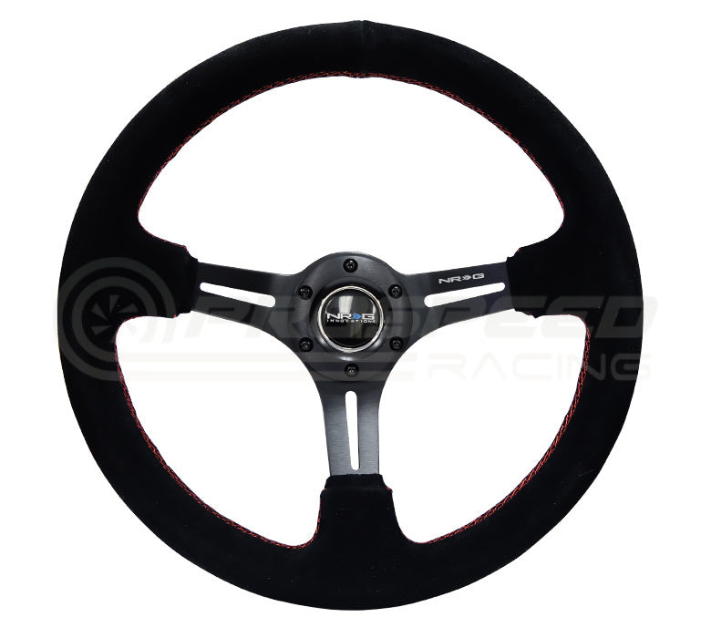 NRG Steering Wheel Suede  320mm with Black Stich