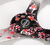 NRG Reinforced 350mm Sport 3" Deep Dish Steering Wheel - Floral Solid Spoke/Black Leather/Pink Stitch