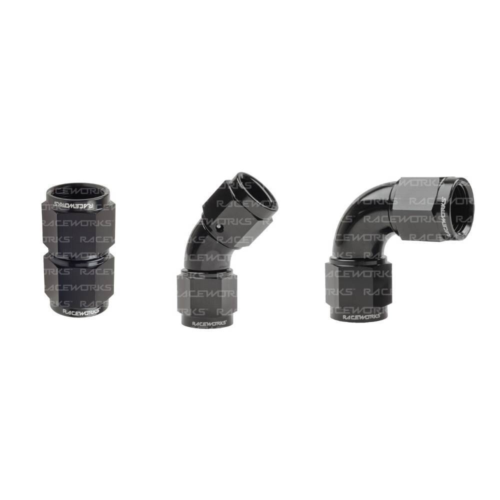 Raceworks Female To Female AN-8 Swivel Union Fitting