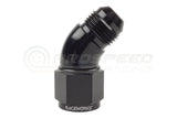 Raceworks Female To Male AN Swivel Elbow 45 Degree