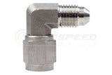 Raceworks Female to Male Stainless Steel AN Swivel Elbow 90 Degree