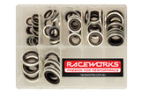 Raceworks Replacement Dowty Seal Kit 10 Of Each Size 8mm To 18mm RWF-180-KIT | Pro Speed Racing