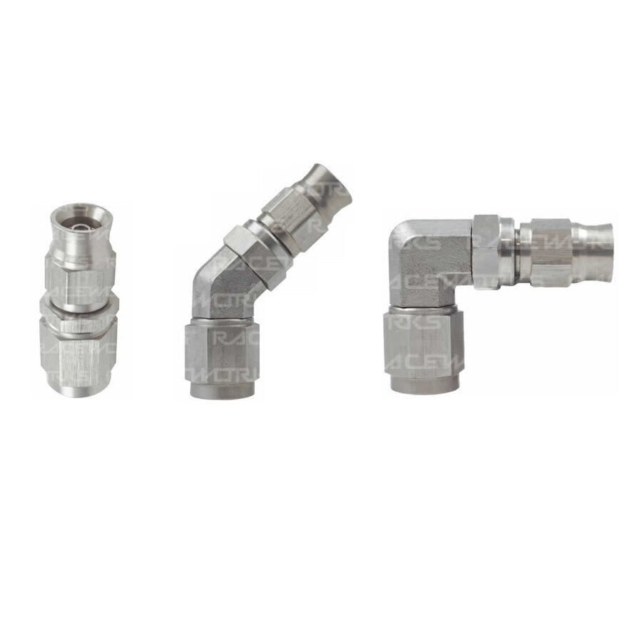 Raceworks 200 Series AN-4 Stainless Steel Teflon Hose End