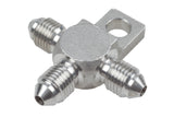 Raceworks AN-3 Stainless Steel Male Flare Tee With Bracket