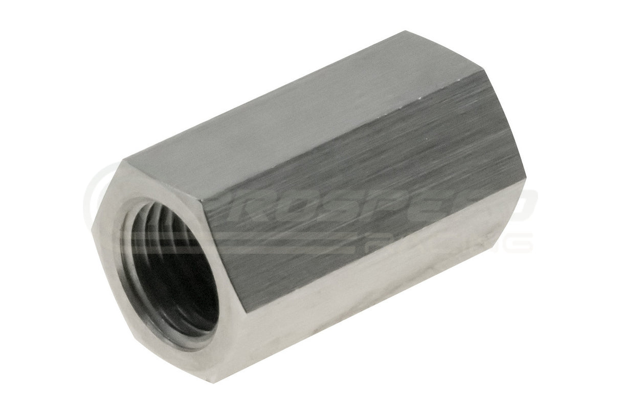 Raceworks Stainless Steel Female to Female 3/8"-24 Inverted Flare Union Fitting RWF-371-SS | PSR