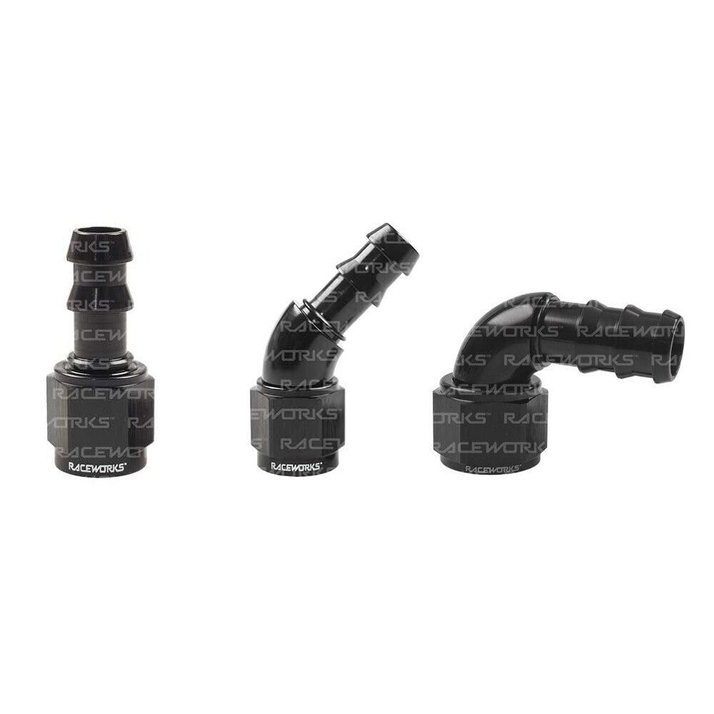 Raceworks 400 Series AN-6 Push Lock Hose End