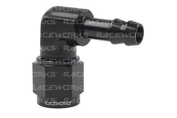 Raceworks AN-8 Female to Hose Barb Fitting