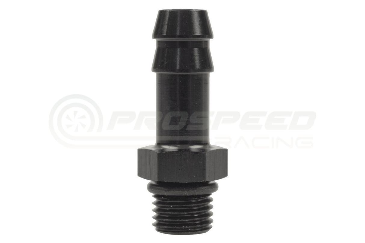 Raceworks AN-4 ORB to 3/8" Hose Barb Fitting Straight RWF-414-04-06BK | Pro Speed Racing