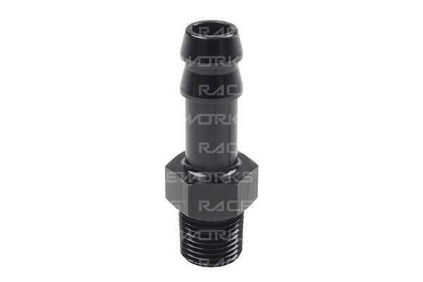 Raceworks Male 1/4" NPT to Hose Barb Fitting