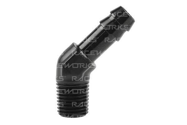 Raceworks Male 1/4" NPT to Hose Barb Fitting