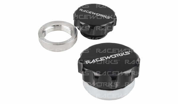 Raceworks Weld On Aluminium Filler With Black Male Cap